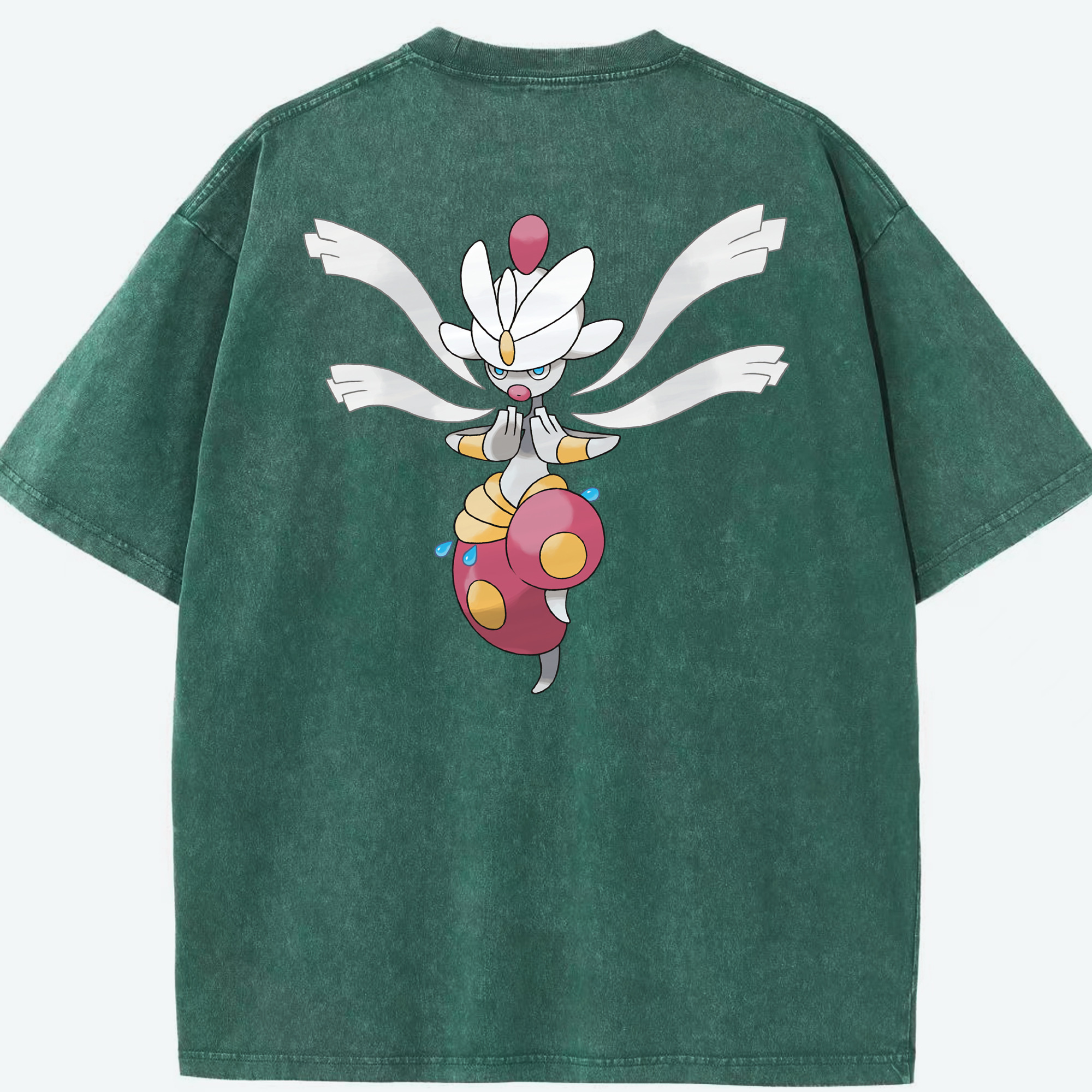 （画像用） ポケットモンスター Pokémon 綿100% ヴィンテージ風 半袖Tシャツ（背面プリント）